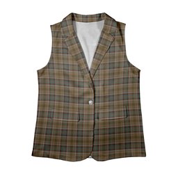 ScotsTee Shop Scottish Bruce of Kinnaird (Vivienne Westwood Design) Women's Tartan Sleeveless Blazer Suit Vest