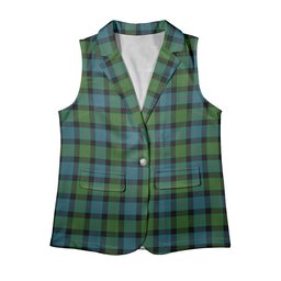 ScotsTee Shop Scottish Blair Ancient Women's Tartan Sleeveless Blazer Suit Vest