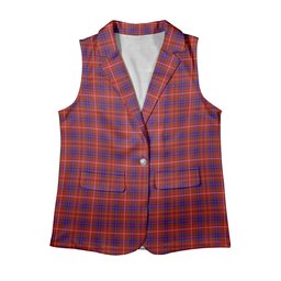 ScotsTee Shop Scottish Bruce William Women's Tartan Sleeveless Blazer Suit Vest