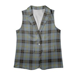 ScotsTee Shop Scottish Bell of the Borders Women's Tartan Sleeveless Blazer Suit Vest