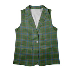 ScotsTee Shop Scottish Balfour Hunting Women's Tartan Sleeveless Blazer Suit Vest