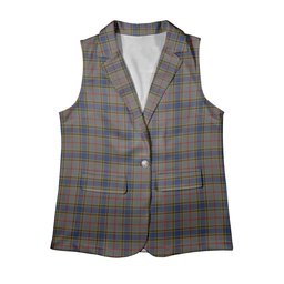 ScotsTee Shop Scottish Balfour Women's Tartan Sleeveless Blazer Suit Vest