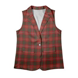 ScotsTee Shop Scottish Bruce Women's Tartan Sleeveless Blazer Suit Vest