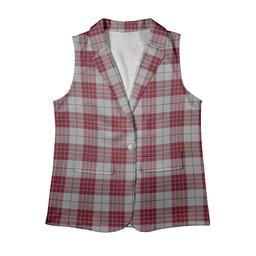 ScotsTee Shop Scottish Buchanan 1842 Women's Tartan Sleeveless Blazer Suit Vest