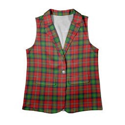 ScotsTee Shop Scottish Boyd Modern Women's Tartan Sleeveless Blazer Suit Vest