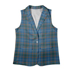 ScotsTee Shop Scottish Bains of Caithness Women's Tartan Sleeveless Blazer Suit Vest