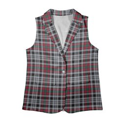 ScotsTee Shop Scottish Borthwick Dress Modern Women's Tartan Sleeveless Blazer Suit Vest