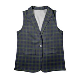 ScotsTee Shop Scottish Bruce of Crionaich Women's Tartan Sleeveless Blazer Suit Vest