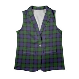 ScotsTee Shop Scottish Blair Women's Tartan Sleeveless Blazer Suit Vest