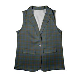 ScotsTee Shop Scottish Buchanan Hunting Women's Tartan Sleeveless Blazer Suit Vest