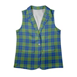 ScotsTee Shop Scottish Barclay Hunting Ancient Women's Tartan Sleeveless Blazer Suit Vest