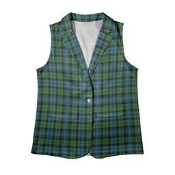 ScotsTee Shop Scottish Black Watch Ancient Clan Women's Tartan Sleeveless Blazer Suit Vest
