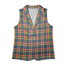ScotsTee Shop Scottish Buchanan Ancient Women's Tartan Sleeveless Blazer Suit Vest