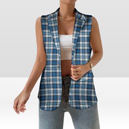 ScotsTee Shop Scottish Craig Paisley Ancient Women's Tartan Sleeveless Blazer Suit Vest