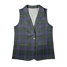 ScotsTee Shop Scottish Cooper Women's Tartan Sleeveless Blazer Suit Vest