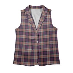 ScotsTee Shop Scottish Carnegie Women's Tartan Sleeveless Blazer Suit Vest