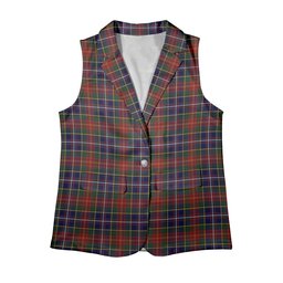 ScotsTee Shop Scottish Crozier Women's Tartan Sleeveless Blazer Suit Vest