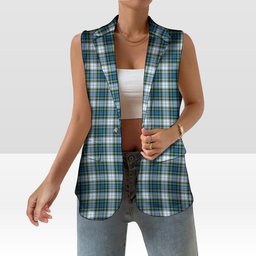 ScotsTee Shop Scottish Campbell Dress Ancient 02 Women's Tartan Sleeveless Blazer Suit Vest