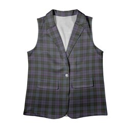 ScotsTee Shop Scottish Clergy Green Women's Tartan Sleeveless Blazer Suit Vest