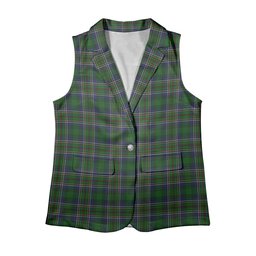 ScotsTee Shop Scottish Cockburn Women's Tartan Sleeveless Blazer Suit Vest