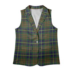 ScotsTee Shop Scottish Cameron of Lochiel Hunting Modern Women's Tartan Sleeveless Blazer Suit Vest
