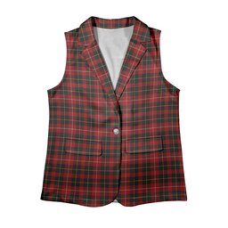 ScotsTee Shop Scottish Connel Women's Tartan Sleeveless Blazer Suit Vest