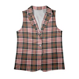 ScotsTee Shop Scottish Carnegie Dress Modern Women's Tartan Sleeveless Blazer Suit Vest