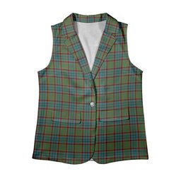 ScotsTee Shop Scottish Cunningham Hunting Ancient Women's Tartan Sleeveless Blazer Suit Vest