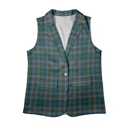 ScotsTee Shop Scottish Cockburn Modern Women's Tartan Sleeveless Blazer Suit Vest