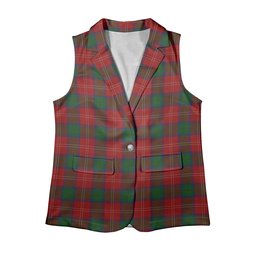 ScotsTee Shop Scottish Chisholm Women's Tartan Sleeveless Blazer Suit Vest