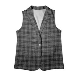 ScotsTee Shop Scottish Clergy Breacan na’n Clearach Women's Tartan Sleeveless Blazer Suit Vest