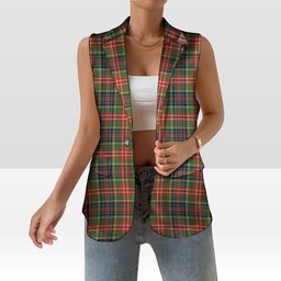 ScotsTee Shop Scottish Christie Ancient Women's Tartan Sleeveless Blazer Suit Vest