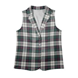 ScotsTee Shop Scottish Campbell of Cawdor Dress Modern Women's Tartan Sleeveless Blazer Suit Vest