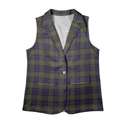 ScotsTee Shop Scottish Clelland SC Women's Tartan Sleeveless Blazer Suit Vest