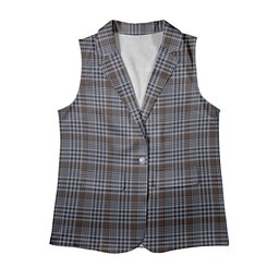 ScotsTee Shop Scottish Carnegie Check Modern Women's Tartan Sleeveless Blazer Suit Vest