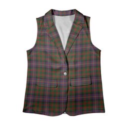 ScotsTee Shop Scottish Cochrane 1974 Women's Tartan Sleeveless Blazer Suit Vest