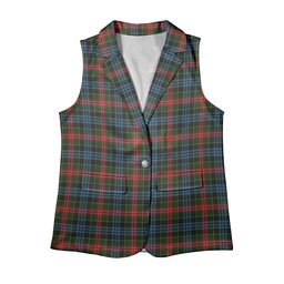 ScotsTee Shop Scottish Cumming 1831 Women's Tartan Sleeveless Blazer Suit Vest