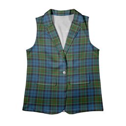 ScotsTee Shop Scottish Colquhoun 2 Women's Tartan Sleeveless Blazer Suit Vest
