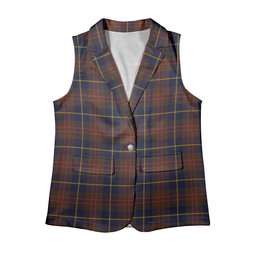 ScotsTee Shop Scottish Cameron Hunting Modern Women's Tartan Sleeveless Blazer Suit Vest