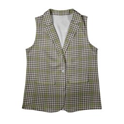 ScotsTee Shop Scottish Burns Check Women's Tartan Sleeveless Blazer Suit Vest