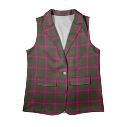 ScotsTee Shop Scottish Crawford Women's Tartan Sleeveless Blazer Suit Vest