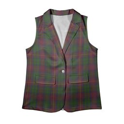 ScotsTee Shop Scottish Cairns Women's Tartan Sleeveless Blazer Suit Vest