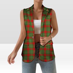 ScotsTee Shop Scottish Callander Women's Tartan Sleeveless Blazer Suit Vest