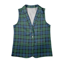 ScotsTee Shop Scottish Campbell Ancient 02 Women's Tartan Sleeveless Blazer Suit Vest