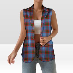 ScotsTee Shop Scottish Crichton Women's Tartan Sleeveless Blazer Suit Vest