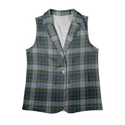 ScotsTee Shop Scottish Campbell of Lochnell Dress Women's Tartan Sleeveless Blazer Suit Vest