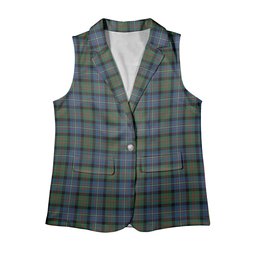 ScotsTee Shop Scottish Cameron of Erracht Ancient Women's Tartan Sleeveless Blazer Suit Vest