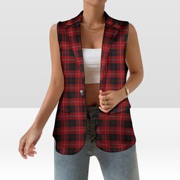 ScotsTee Shop Scottish Cunningham 3 Women's Tartan Sleeveless Blazer Suit Vest