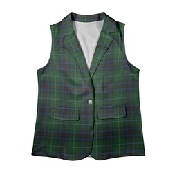 ScotsTee Shop Scottish Cash MacTavish Women's Tartan Sleeveless Blazer Suit Vest