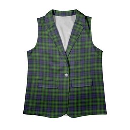 ScotsTee Shop Scottish Campbell of Breadalbane Women's Tartan Sleeveless Blazer Suit Vest